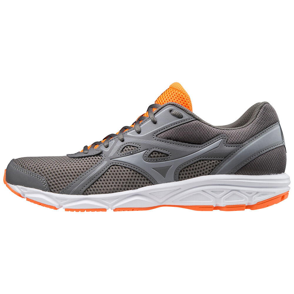 Mens Mizuno Spark 5 Running Shoes Grey/Orange Philippines (GZLRKB837)